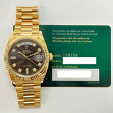 Rolex Day Date 128238 Dark Grey Diamond Dial