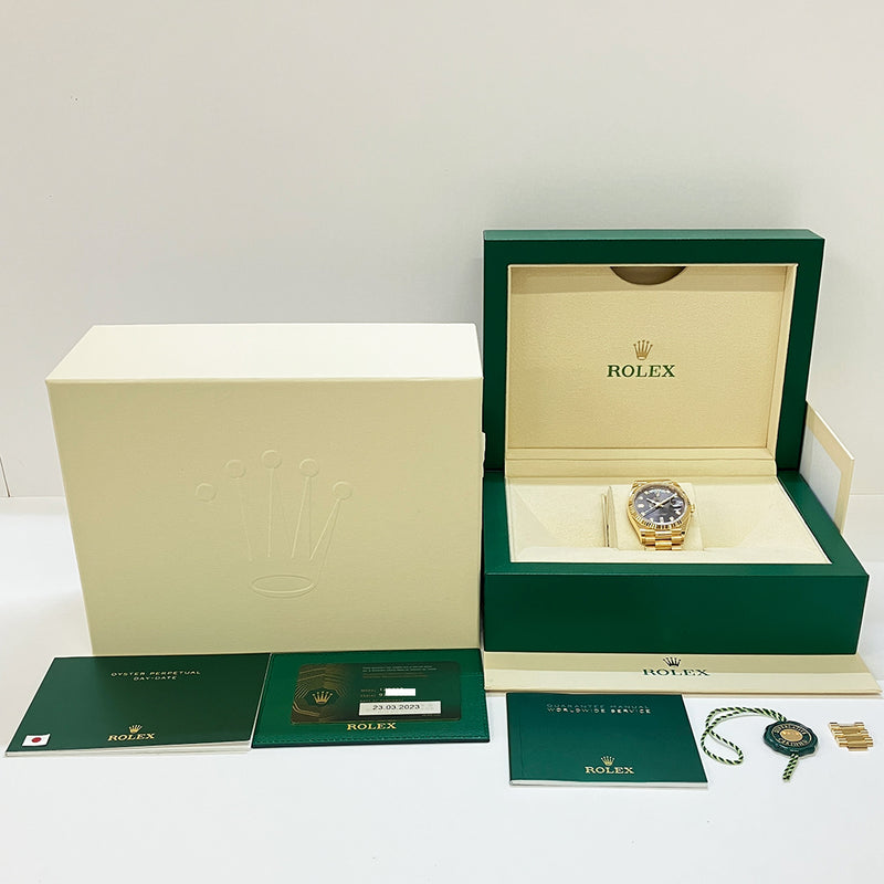 Rolex Day Date 128238 Dark Grey Diamond Dial