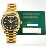Rolex Day-Date 228238 Black Onyx Diamond