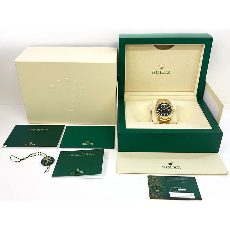 Rolex Day-Date 228238 Black Onyx Diamond