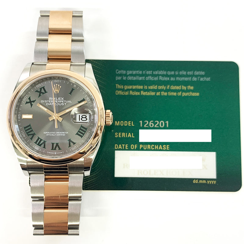 Rolex Datejust 126201 Wimbledon Dial