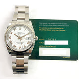 Rolex Datejust 126234 White Roman Dial