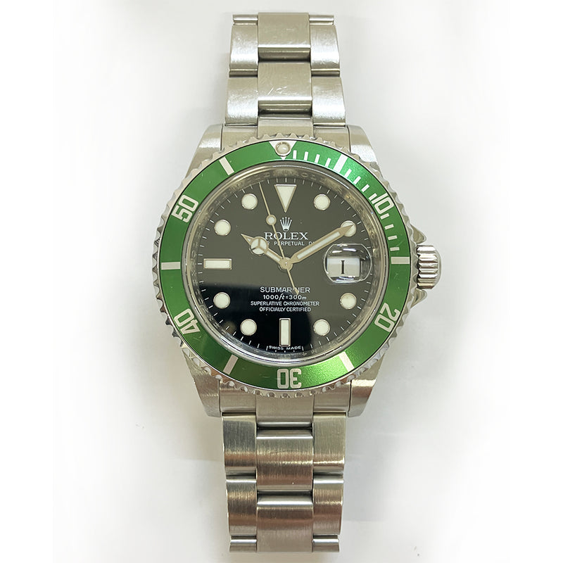 Rolex Submariner date 16610LV Kermit Dial