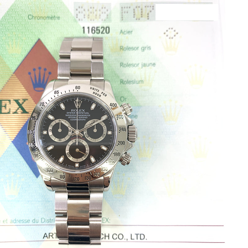 Rolex Cosmograph Daytona 116520 Black Dial