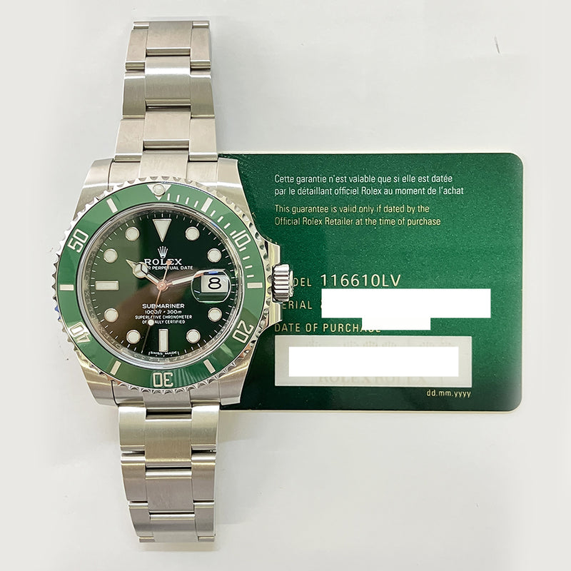 Rolex Submariner Date 116610LV Hulk