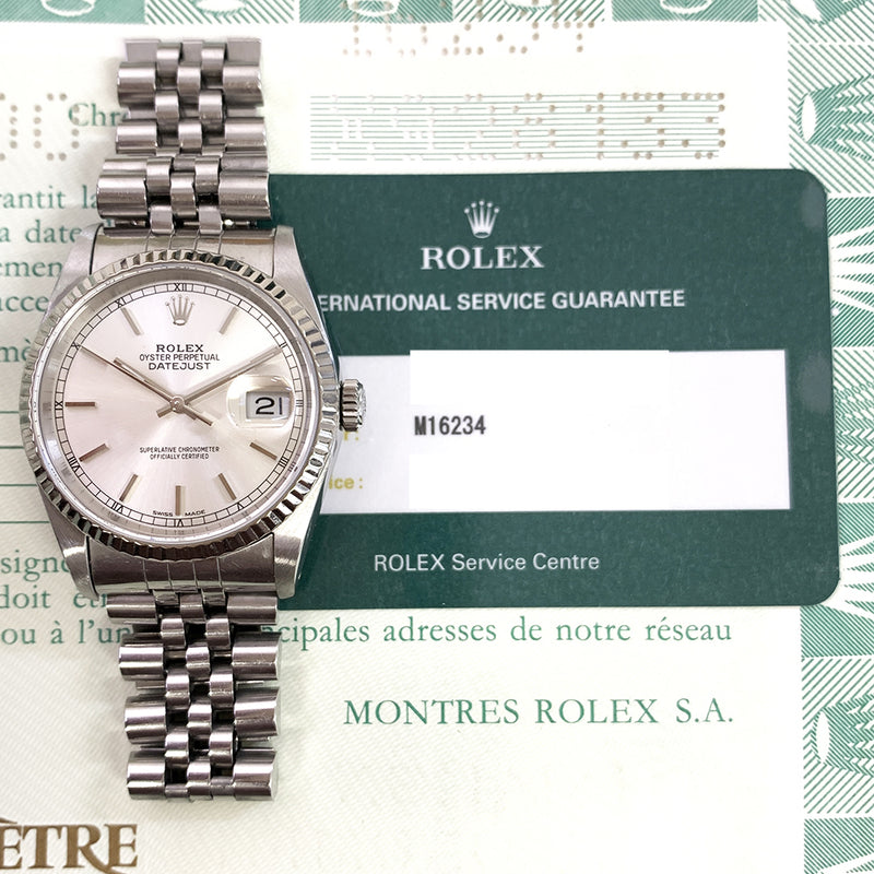 Rolex Detajust 16234 Silver Dial