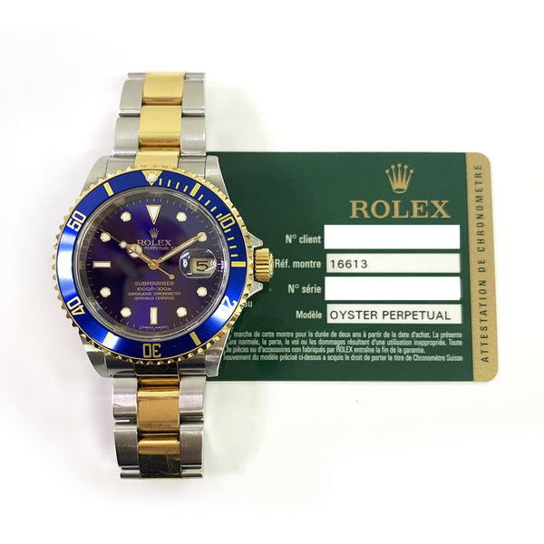 Rolex Submariner date 16613 Blue Dial