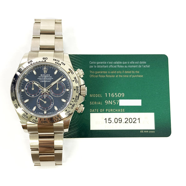 Rolex Cosmograph Daytona 116509 Blue Dial