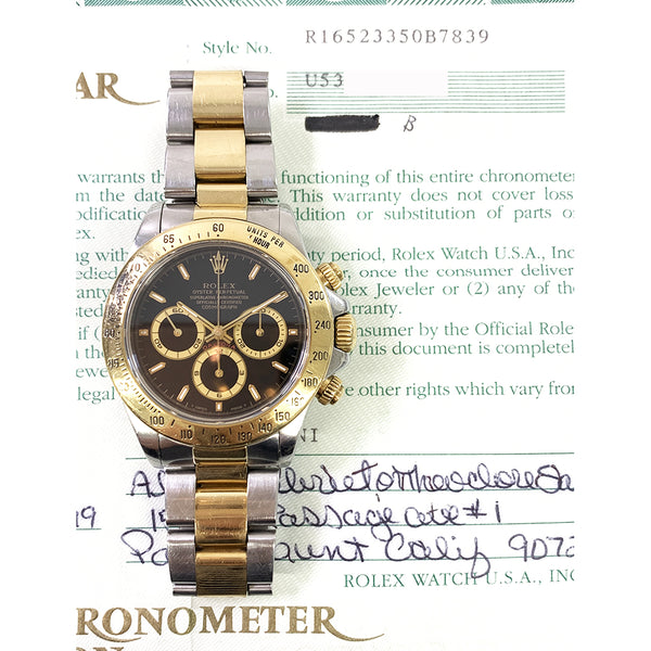 Rolex Cosmograph Daytona 16523 Black Dial