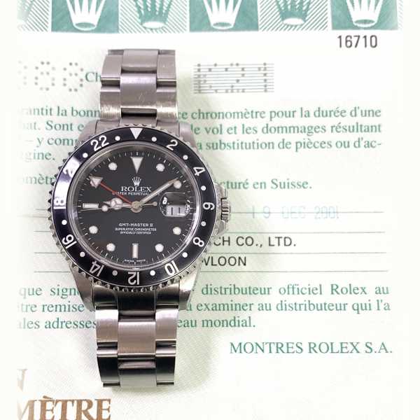 Rolex GMT-Master II 16710 Black Dial Dec 01