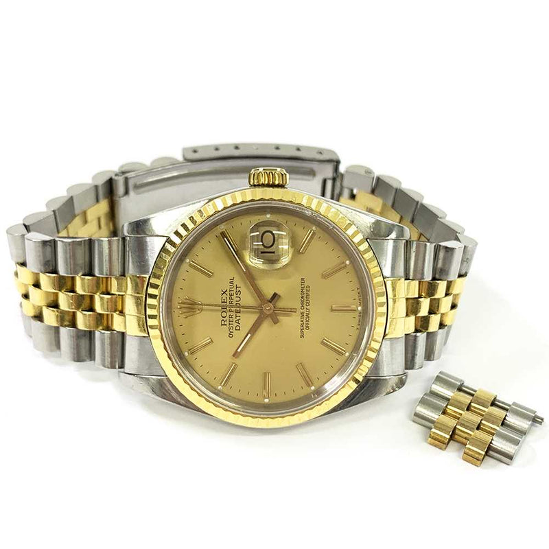 Rolex Datejust 16233 Champagne Dial