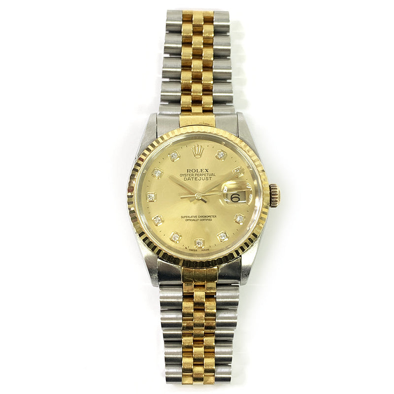 Rolex Datejust 116233 Champagne Jubilee Diamond
