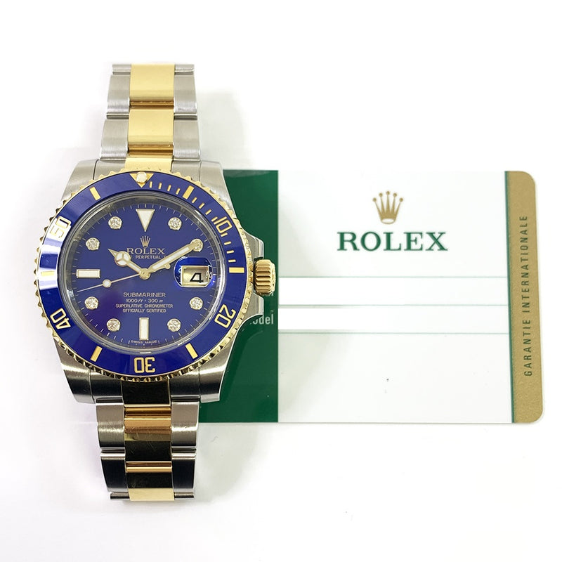 Rolex Submariner Date 116613LB Blue Diamond Dial