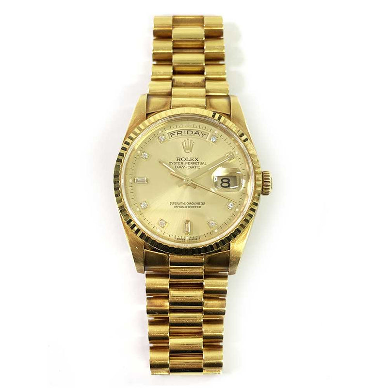 Rolex Day-Date 118238 Presidential Champagne Diamond Dial