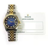 Rolex Datejust 116233 Blue Diamond Jubilee