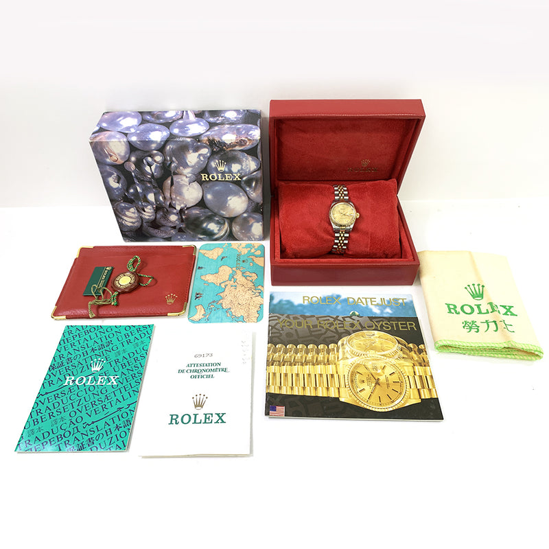 Rolex Lady-Datejust 69173 Champagne Jubilee Diamond Dial