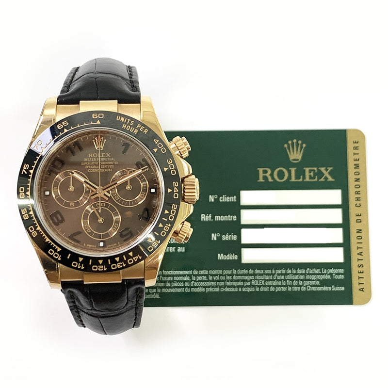 Rolex Cosmograph Daytona 116515LN Chocolate Arabic Dial