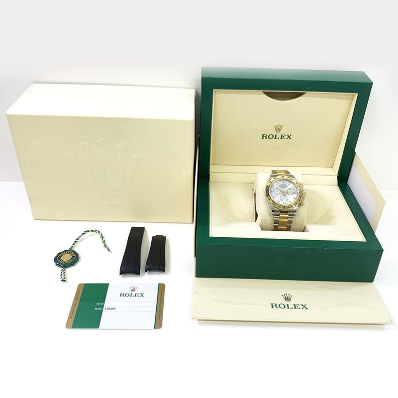 Rolex Cosmograph Daytona 116503 White Mop Diamon Dial