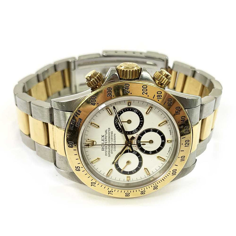 COSMOGRAPH DAYTONA 40MM WHITE DIAL OYSTER BRACELET STAINLESS STEEL AND YELLOW GOLD