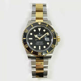 SUBMARINER DATE 41MM BLACK DIAL BLACK CERAMIC BEZEL STAINLESS STEEL AND YELLOW GOLD