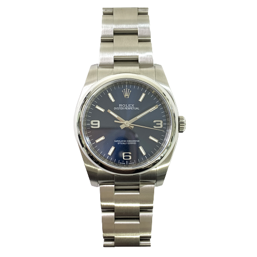 Rolex Oyster perpetual 116000 Blue Arabic Dial