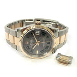 DATEJUST 36MM SLATE GREEN ROMAN DIAL FLUTED BEZEL OYSTER BRACELET STAINLESS STEEL AND ROSE GOLD