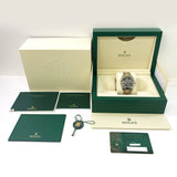 DATEJUST 36MM SLATE GREEN ROMAN DIAL FLUTED BEZEL OYSTER BRACELET STAINLESS STEEL AND ROSE GOLD