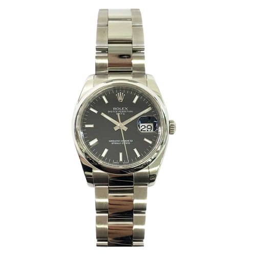 Rolex Date 115200 Black Dial