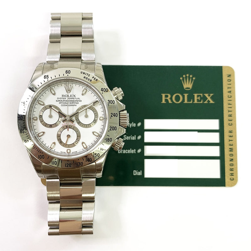 Rolex Cosmograph Daytona 116520 White Dial