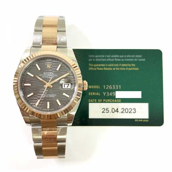 Rolex Datejust 126331 Slate Fluted Dial