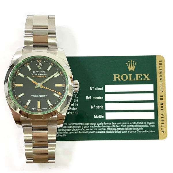 Rolex Milgauss 116400GV Black Dial