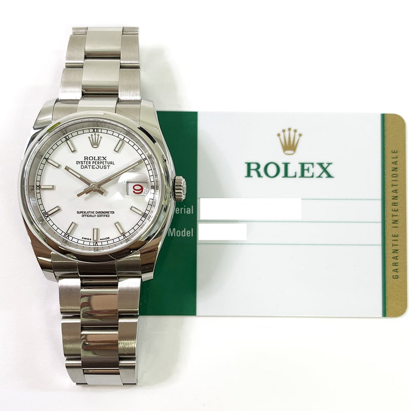 Rolex Datejust 116200 White Dial