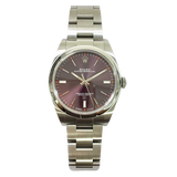 Rolex Oyster perpetual 114300 Red Grape Dial