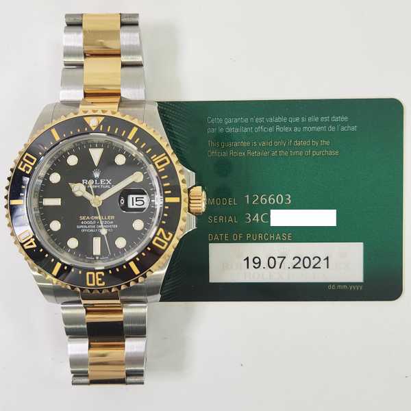 Rolex Sea-Dweller 126603 Black Dial
