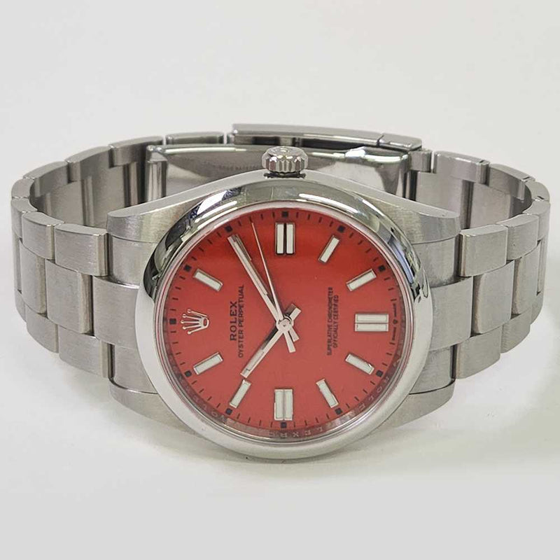 Rolex Oyster Perpetual 124300 Coral Red Dial