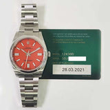 Rolex Oyster Perpetual 124300 Coral Red Dial