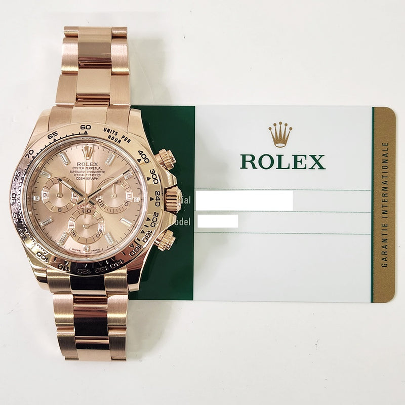 Rolex Cosmograph Daytona Pink Diamond Dial 116505