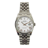 Rolex Datejust 126200 White Roman Dial