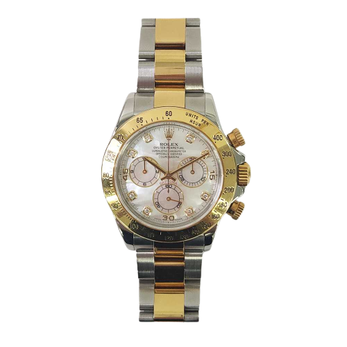 Rolex Cosmograph Daytona 116523 White Mop Diamond Dial