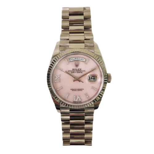 Rolex Day-Date 128239 Pink Roman Dial