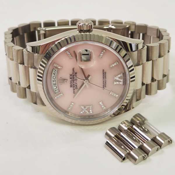 Rolex Day-Date 128239 Pink Roman Dial