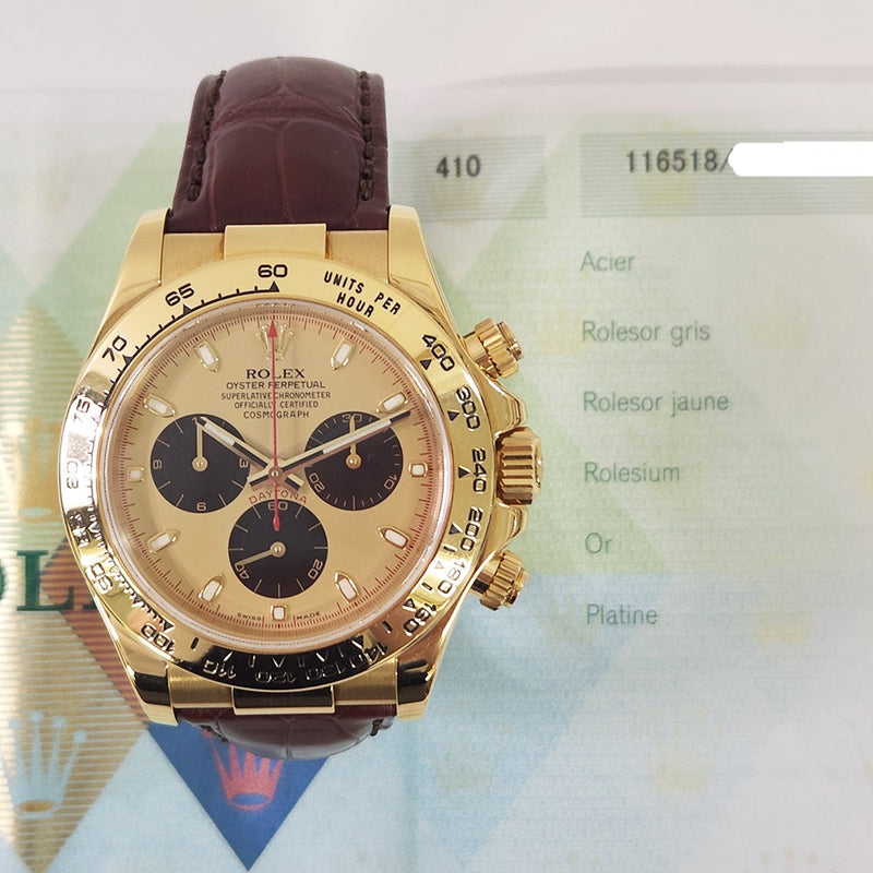 Rolex Cosmograph Daytona 116518LN Black/Champagne Dial