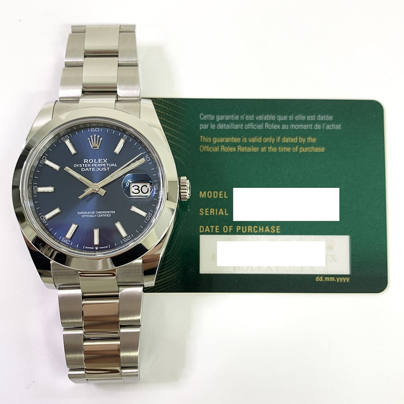 Rolex Datejust 126300 Blue Dial