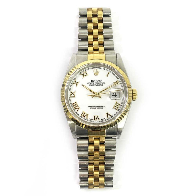 Rolex Datejust 16233 White Roman Dial
