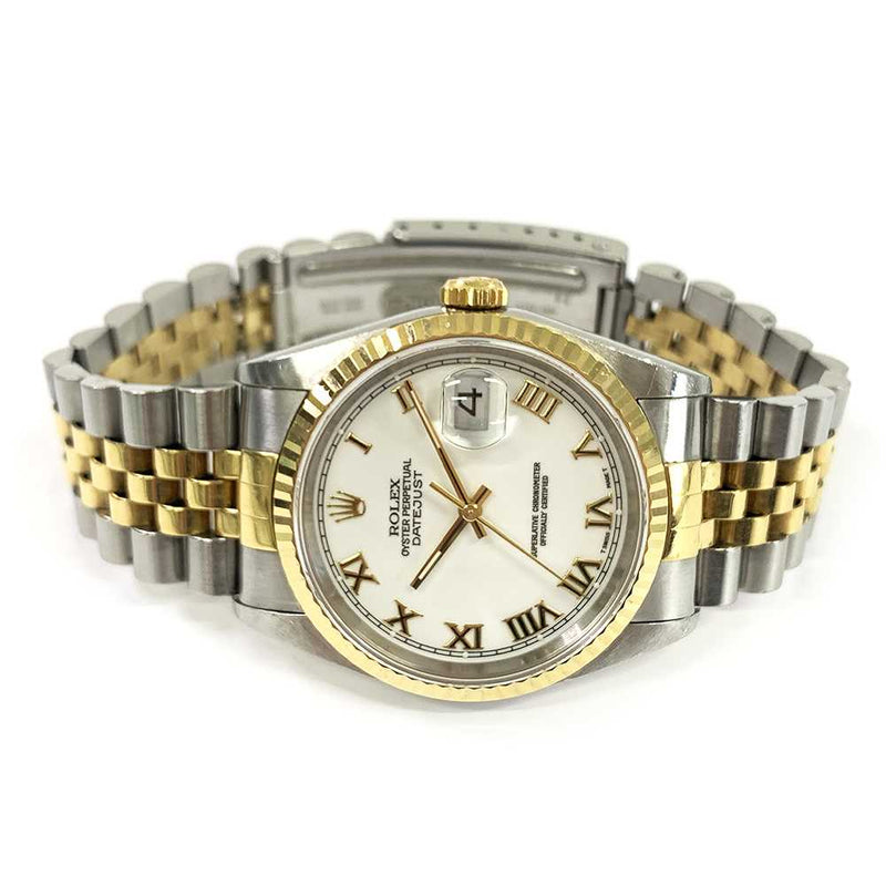 Rolex Datejust 16233 White Roman Dial