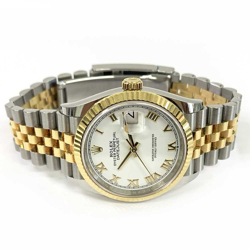 Rolex Datejust 12623 White Roman Dial