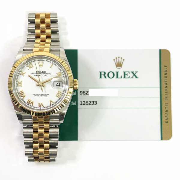 Rolex Datejust 12623 White Roman Dial