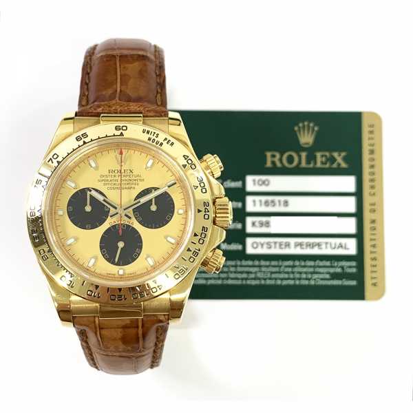 Rolex Cosmograph Daytona 116518LN Black/Champagne Dial