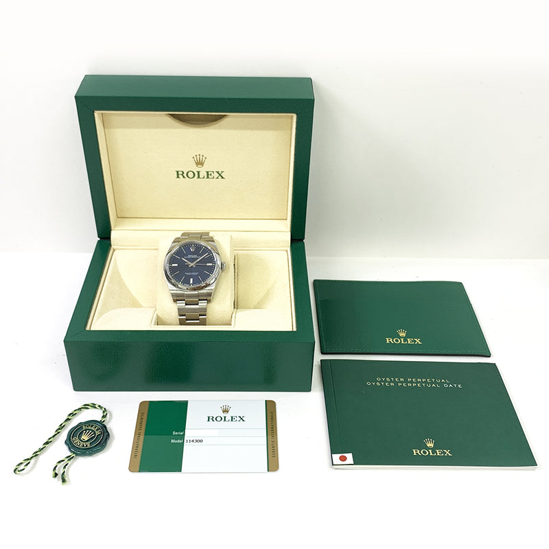 Rolex Oyster perpetual 114300 Blue Dial