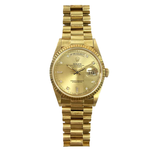 Rolex Day-Date 118238 Presidential Champagne Diamond Dial